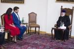 Կաթողիկոսը Մայր Աթոռում ընդունել է աշխարհի կրկնակի գավաթակիր Լևոն Արոնյանին և Արիանա Կաոիլիին