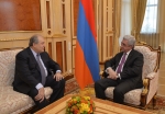 Հանրապետության Նախագահը հանդիպում է ունեցել ՀՀԿ-ի կողմից նախագահի թեկնածու առաջադրված Արմեն Սարգսյանի հետ