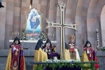 Կաթողիկե Սուրբ Էջմիածնի տոնին օծվեց և վերատեղադրվեց Մայր տաճարի գմբեթի խաչը
