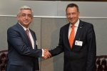 Սերժ Սարգսյանը հանդիպել է Պիտեր Մաուրերի հետ