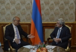 Նախագահն ընդունել Է Ֆրանսիայի ԱԳՆ Եվրոպական հարցերով պետքարտուղար Արլեմ Դեզիրին