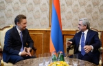 Սերժ Սարգսյանն ընդունել է ռուսական «Գազպրոմ» ընկերության վարչության նախագահ Ալեքսեյ Միլլերին