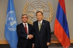 Սերժ Սարգսյանը հանդիպել է Պան Գի Մունի հետ