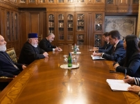 Ամենայն Հայոց Կաթողիկոսն ընդունեց ԵԱՀԿ ԺՀՄԻԳ դիտորդական առաքելության ղեկավարին