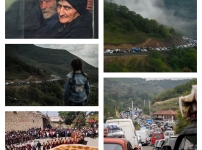 Մատաղացու գառան պարանոցին կապված կարմիր-կանաչ ժապավեն