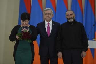 ՀՀ ԶՈՒ կազմավորման 25-ամյակի կապակցությամբ Նախագահի նստավայրում տեղի է ունեցել պարգևատրման արարողություն
