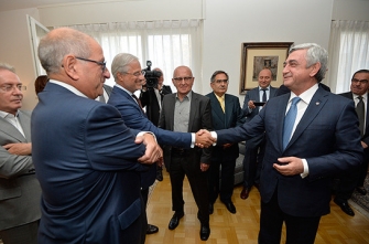 Սերժ Սարգսյանը Շվեյցարիայում ՀՀ դեսպանատանը
