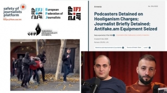 Լրագրողական միջազգային հեղինակավոր կազմակերպությունները 1-ին մակարդակի ահազանգ են հնչեցրել ՀՀ իշխանություններին՝ ՄԻԵԿ-ի պահանջները կատարելու և Նարեկ Սամսոնյանի ու Վազգեն Սաղաթելյանի կալանքը վերանայելու վերաբերյալ