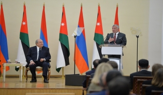 Հորդանանի թագավորը Երևանից ուղերձ է հղել «Կրոնը եւ հանդուրժողականությունը» թեմայով