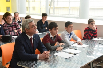 Նախագահ Սերժ Սարգսյանը Վանաձորում ներկա է գտնվել տեխնոլոգիական կենտրոնի բացմանը