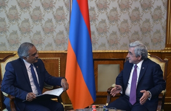 Նախագահն ընդունել է Հայաստանում Հնդկաստանի դեսպան Սուրեշ Բաբուին
