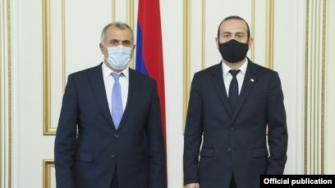 ԱԺ նախագահը հանդիպել է ՍԴ նախագահի պարտականությունները կատարող Աշոտ Խաչատրյանի հետ