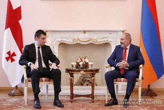 Նիկոլ Փաշինյանի և Գիորգի Գախարիայի հանդիպումը