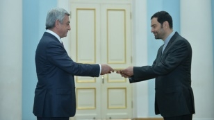 Նախագահն ընդունել է Իրանի դեսպանի հավատարմագրերը