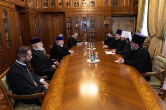 Ամենայն Հայոց Կաթողիկոսն ընդունեց Մոսկվայի Պատրիարքության Արտաքին եկեղեցական կապերի բաժնի նախագահին
