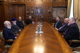 Ամենայն Հայոց Կաթողիկոսն ընդունեց Գերմանիայի Ավետարանական եկեղեցու պատվիրակությանը