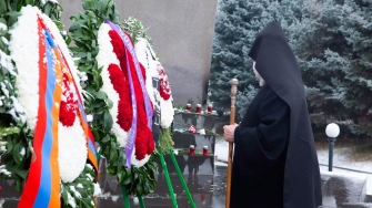Վեհափառն այցելել է Եռաբլուր, Սուրբ Գայանե վանքում նախագահել նահատակների հոգեհանգստյան արարողությունը