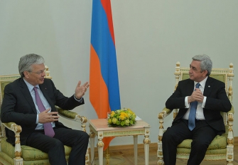 ՀՀ նախագահն ընդունել է ԵԽ նախարարների խորհրդի նախագահ, Բելգիայի փոխվարչապետ Դիդիե Ռեյնդերսին