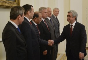 Նախագահն ընդունել է ՀԱՊԿ ԱԽ քարտուղարների կոմիտեի երևանյան նիստին մասնակցող պատվիրակությունների ղեկավարներին