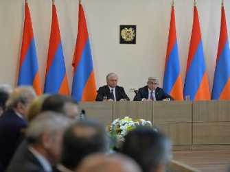 Նախագահը և վարչապետը ԱԳՆ-ում