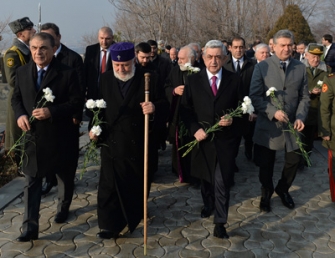 Նախագահ Սերժ Սարգսյանն այցելել է «Եռաբլուր» պանթեոն