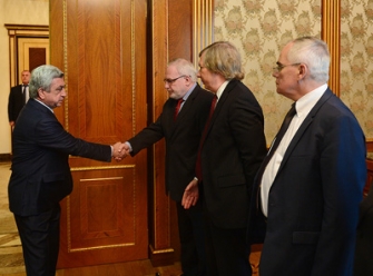 Նախագահ Սերժ Սարգսյանն ընդունել է ԵԱՀԿ Մինսկի խմբի համանախագահներին
