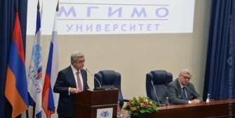 Նախագահ Սերժ Սարգսյանի ելույթը Մոսկվայի միջազգային հարաբերությունների պետական ինստիտուտում