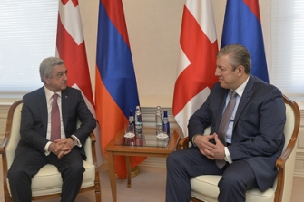 Նախագահ Սերժ Սարգսյանի պաշտոնական այցը Վրաստան ավարտվել է վարչապետ Գիորգի Կվիրիկաշվիլիի հետ հանդիպմամբ