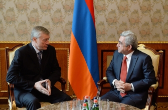 Նախագահ Սերժ Սարգսյանն ընդունել է ՀԱՊԿ գլխավոր քարտուղար Նիկոլայ Բորդյուժային