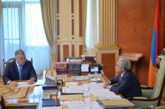 Նախագահին արդարադատության նախարարը զեկուցել է ոլորտում իրականացվող բարեփոխումների մասին