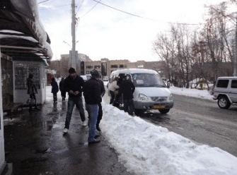 Ակտիվիստները գրանցում են ուղևորների թիվը