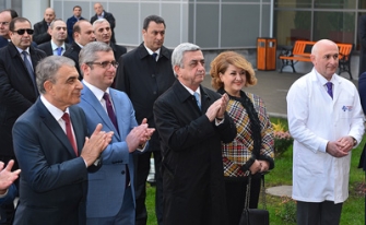 Նախագահը ներկա է գտնվել Արյունաբանական արդիականացված կենտրոնի և հիմնանորոգված Մ.Սարյանի տուն-թանգարանի բացման արարողություններին