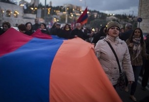 Երուսաղեմում Ցեղասպանության 100-րդամյա տարելիցին նվիրված երթ է անցկացվել 