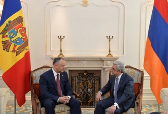 Նախագահ Սերժ Սարգսյանը հանդիպում է ունեցել Մոլդովայի նախագահ Իգոր Դոդոնի հետ