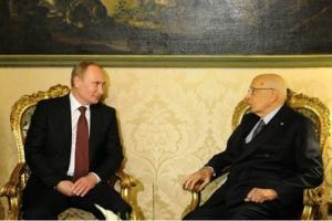 Ջորջիո Նապոլիտանոն և Վլադիմիր Պուտինը գոհ են հանդիպումից