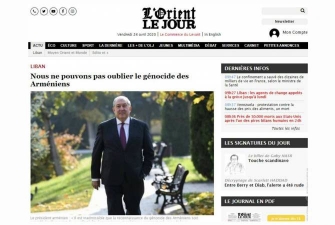 Լիբանանյան «L’Orient-Le Jour» պարբերականը հրապարակել է ՀՀ նախագահի հոդվածը