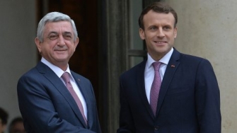 Նախագահ Սերժ Սարգսյանը հանդիպել է Ֆրանսիայի նախագահ Էմանուել Մակրոնի հետ