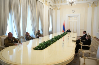 Նախագահ Արմեն Սարգսյանը հյուրընկալել է մի խումբ ազատամարտիկների