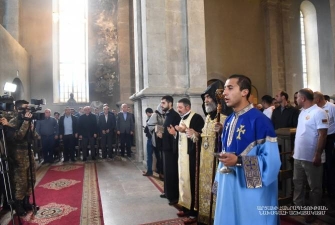 Արցախի Նախագահը ներկա է գտնվել Ապրիլյան պատերազմում զոհված հերոսների հարազատների մկրտությանը