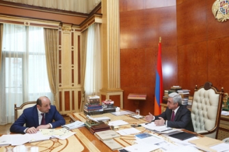 Սուրեն Կարայանն այսօր զեկուցել է Նախագահից ստացած հանձնարարականների կատարման ուղղությամբ իրականացված աշխատանքները